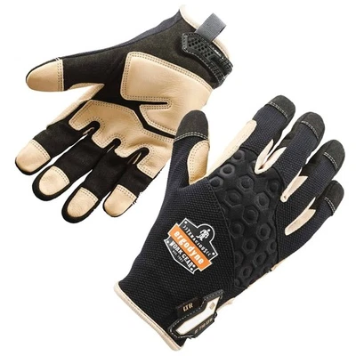 Ergodyne ProFlex 710LTR Heavy-Duty Leather Reinforced Work Gloves, Medium Black - Image 1 of 4
