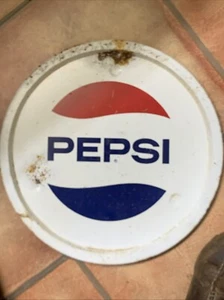 VINTAGE round Pepsi serving tray METAL SIGN - Imagen 1 de 6