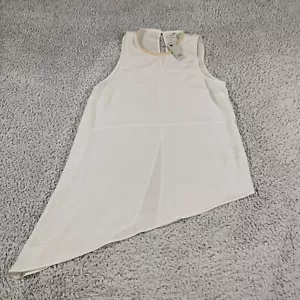 River Island top Womens Uk 12 Blouse Cream - Picture 1 of 13