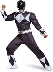 Black Ranger Classic Men's Costume Power Rangers Halloween Disguise 50-52