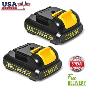 2-Pack 3.0Ah Lithium-ion Battery For Dewalt 12v Max for DCB127-2 DCB120 DCB121 - Picture 1 of 8