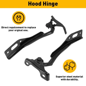 Set of Hood Hinges 2 Left Driver Right & Side Passenger Fit 2012-15 Honda Civic - Imagen 1 de 12