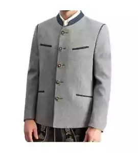 Chaqueta bávara austriaca Loden para hombre Blazer tradicional de lana alemana estilo Tirol - Imagen 1 de 4