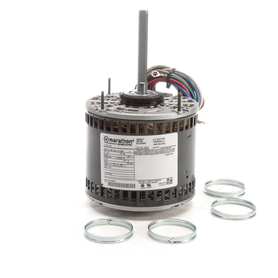 Marathon X033 Electric Motor 1/2 HP 1200 Rpm 1PH 115/230 Volt 48Z 048A11O1674