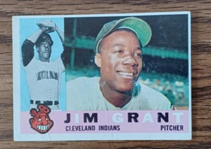 1960 Topps Jim Grant Baseball Card #14 - Cleveland Indians - Pitcher - Picture 1 of 2