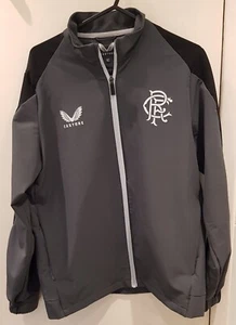 Rangers FC Softshelljacke - grau / schwarz mit seitlichen Reißverschlusstaschen. Größe 10 - Bild 1 von 9