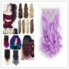 2Types, Clip in Hair Extension Hair Piece, Ponytail Extensions Like Human Hair