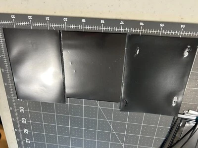 Lote de 43 soportes de sello XXL ligeramente usados SIN SPLIT negro 3,5x5" bloque de placa JB6 Foto 1 de 2