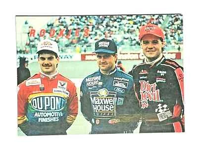 ROOKIE CARD JEFF GORDON, BOBBY LABONTE, KENNY WALLACE 1993 Press Pass Racing #17 - Image 1 of 3
