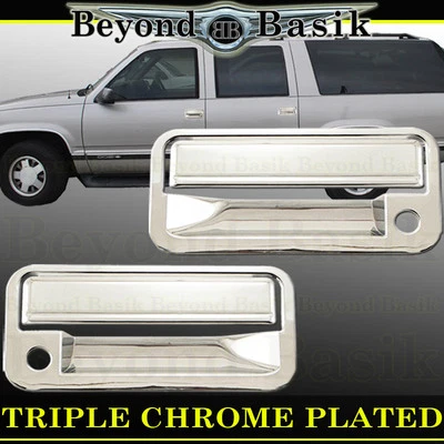 1988-1998 GMC CHEVY C K 1500 94-00 2500 3500 2dr Chrome Door Handle COVERS w/PSK - Image 1 of 2