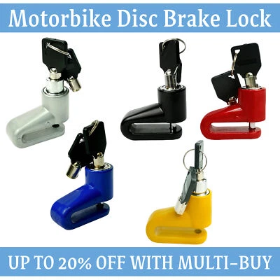 Security Disc Brake Lock for Scooter Motorcycle Bicycle Anti-Theft Heavy Duty - Image 1 of 4