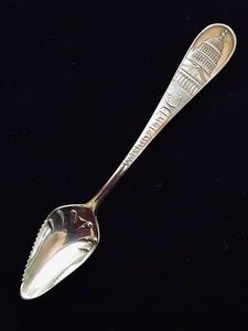 RARE! Antq 1892 Whiting Sterling Silver Souvenir Grapefruit Spoon Washington DC - Picture 1 of 9