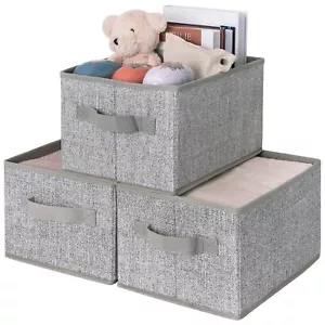 Closet Storage Bins Storage Baskets For Shelves Fabric Storage Bins With Handles - Picture 1 of 9
