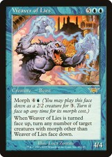 Weaver of Lies Legions HEAVILY PLD Blue Rare MAGIC THE GATHERING CARD ABUGames