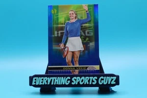 2024 Topps Chrome Tennis - #48 Donna Vekic 1st Blue Refractor /299 (RC) - Picture 1 of 2