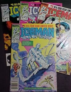 ICEMAN #'s 1-4! SET COMPLETO! MARVEL COMICS 1984 - Foto 1 di 9