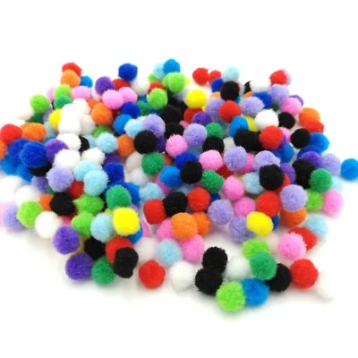 15mm Pom Poms Choice of 15 Colours or Assorted in Pack Sizes 50 to 500 - Image 1 of 4