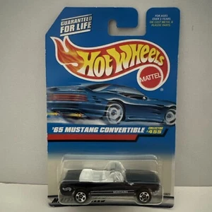 1997 Hot Wheels '65 Mustang Convertible Blue Collector #455 New Sealed - Bild 1 von 3