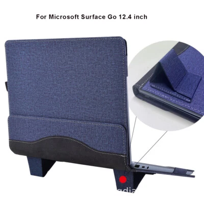 Laptop Cover Case for Microsoft Surface Laptop go 12.4-inch PU Leather Stand Bag - Image 1 of 4
