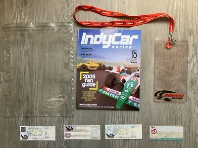 2005 Indy 200 Program/Tickets/Lanyard/Program Sleeve Penske - Image 1 of 4