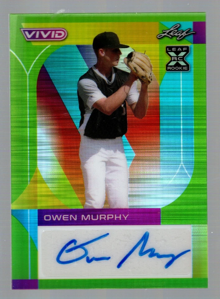 2022 Leaf Vivid Green Autograph #BA-OM1 Owen Murphy 14/15 - Image 1 of 1