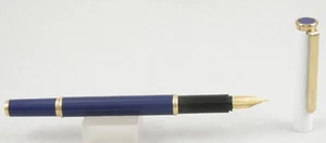 Pilot Greeting Purple & White Fountain Pen - Fine Nib - 1980's - New-Old-Stock - Picture 1 of 6