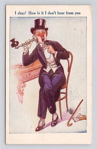 Serie de cómics de prohibición - How Is It I Don't Hear From You - Postal de la década de 1920 - Imagen 1 de 2