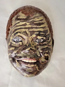Andaman Island Hand Made Jarawas Mask Jarawa Boy Tribal Art  - Bild 1 von 10
