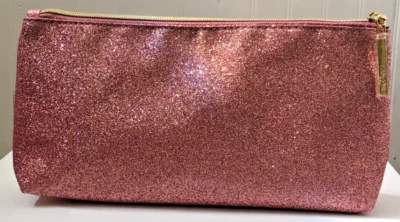 Nuevo Lancome Rosa Brillante con Cremallera Dorada Maquillaje Bolsa Cosmética Estuche Foto 1 de 4