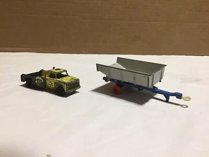 Vintage Matchbox Lesney King Size Whitlock Trailer #11 Gray/blue +Dodge Truck*😮 - Picture 1 of 12