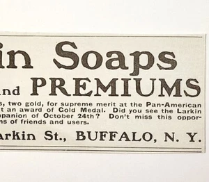 1901 Larkin Soap Buffalo NY Victorian Historical New York Advertisement - Picture 1 of 2