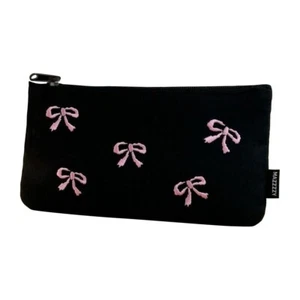 Bowknot Stationery Bag Canvas Storage Bag New Cosmetics Bag - Picture 1 of 16