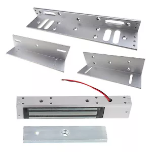 600LBS Holding Force Electric Magnetic Lock ZL Bracket Inward Outward Door Mount - Picture 1 of 12
