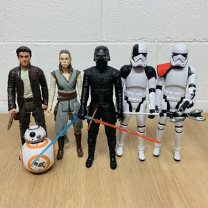 Hasbro Star Wars The Last Jedi Deluxe 12" Figure Set 6 Pack Rey, Poe, Kylo, BB8 - Picture 1 of 8
