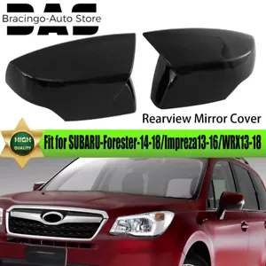 2X Tapa de cubierta de espejo retrovisor lateral para Subaru Forester 2014-2018 Impreza 2013-16 - Imagen 1 de 9