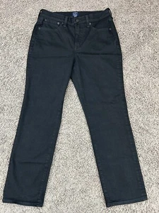 Jeans donna J.CREW Essential dritti taglia 28 nero denim elasticizzato (atto 29x26) - Foto 1 di 12