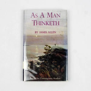 As A Man Thinketh by James Allen 1968 Hardcover Dust Jacket Ex-Library - Picture 1 of 5