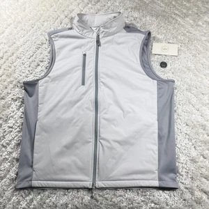 Peter Millar Vest Mens L Performance Softshell Golf Preppy Frat Varsity Utility - Picture 1 of 12