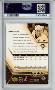2005 Upper Deck Rookie Class #1 Sidney Crosby Rookie RC PSA 9 Mint - Bild 1 von 1