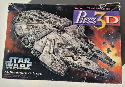 Rompecabezas 3D Star Wars Millenium Falcon Super 1995 de colección Foto 1 de 4