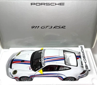 Coche modelo diecast 1:18 AUTOart 2007 Porsche 911 GT3 RSR Mobil 1 librea Foto 1 de 4
