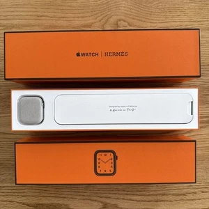 Apple Watch Hermès Edition Series 5 Stainless Steel Case 44mm With Orange Box - Photo 1 sur 20