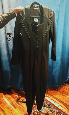 80s Styleworks Black Jumpsuit Size 16 - Image 1 of 4