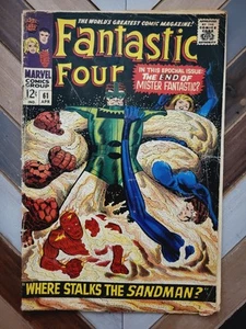 Fantastic Four #61 GD 2.0 (Marvel 1967) SANDMAN Inhumans SILVER SURFER 12-cents - Picture 1 of 8