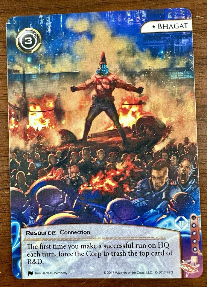 Android Netrunner Bhagat Alternate Art Promo Card - Image 1 of 2