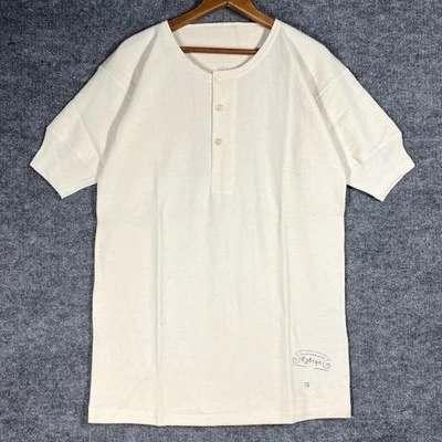 Camiseta interior de lana militar griega vintage térmica Henley Grecia talla XL Foto 1 de 4