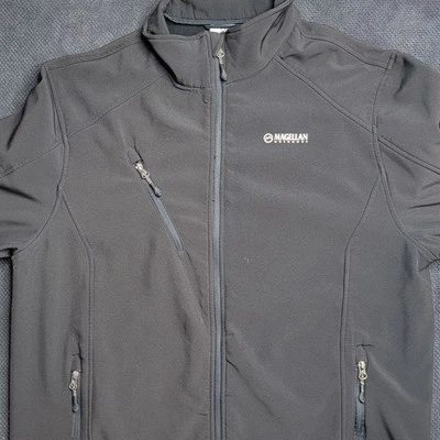 Chaqueta Magellan Negra Exterior Para Hombre 2XL Cremallera Completa Softshell Chaqueta Forrada de Vellón Foto 1 de 4