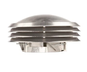 Tappo tubo sfiato canna fumaria regolabile Versa 3 pollici a 5 pollici Ventilatore B tutto in alluminio - Foto 1 di 6