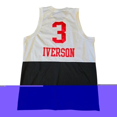 Camiseta deportiva vintage Allen Iverson Phila 76ers Sixers blanca del equipo Nike malla / XL +2 Foto 1 de 4
