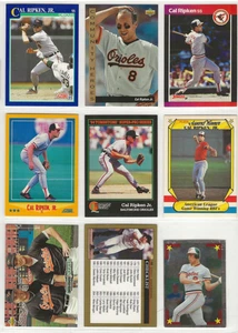 Cal Ripken 9 Card Lot Score Donruss Fleer Baltimore Orioles (1F) - Picture 1 of 2